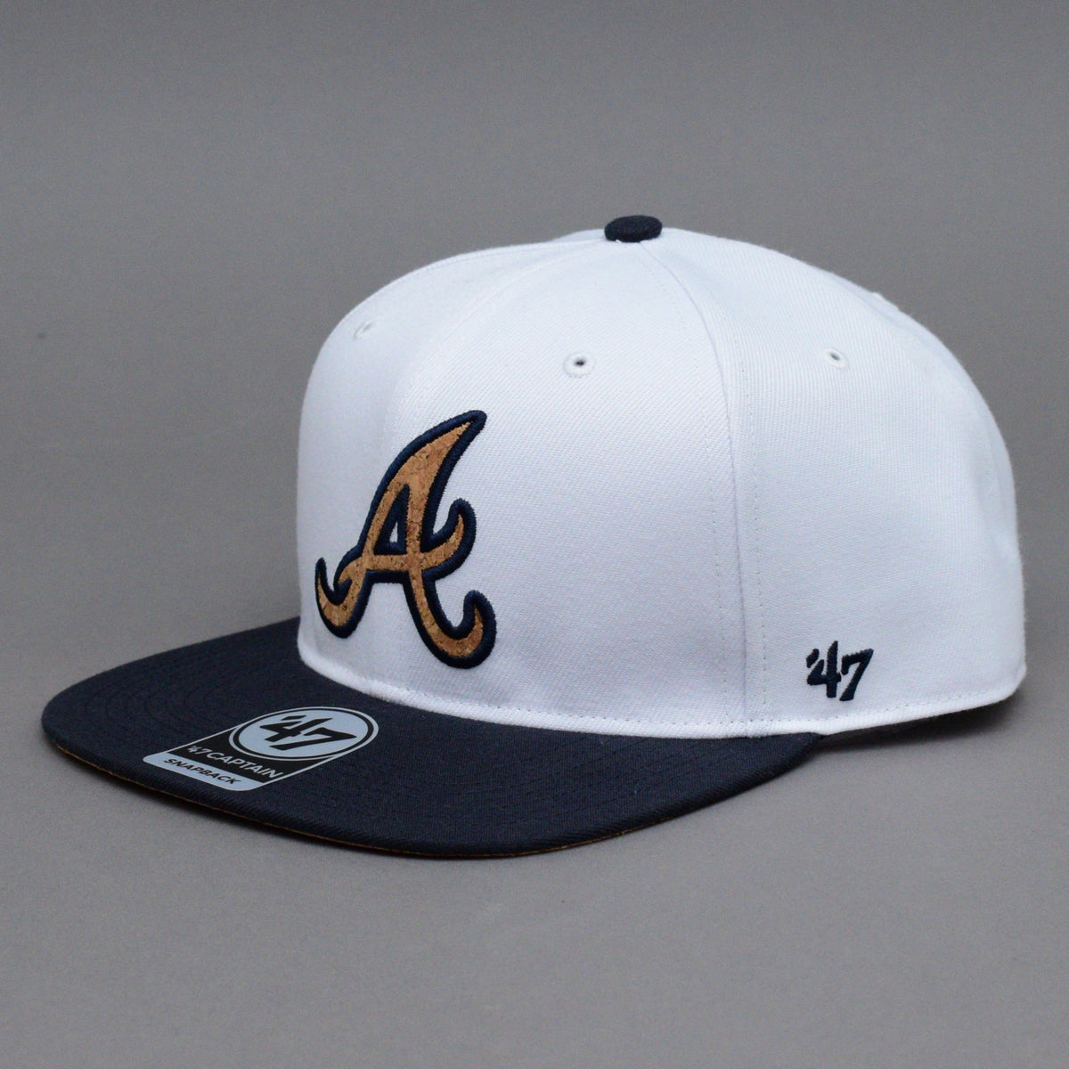 Atlanta Braves MLB Sure Shot Under Captain Navy Snapback - 47 Brand