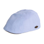 MJM Hats - Duck Slub 58043 - Sixpence/Flat Cap - Light Blue