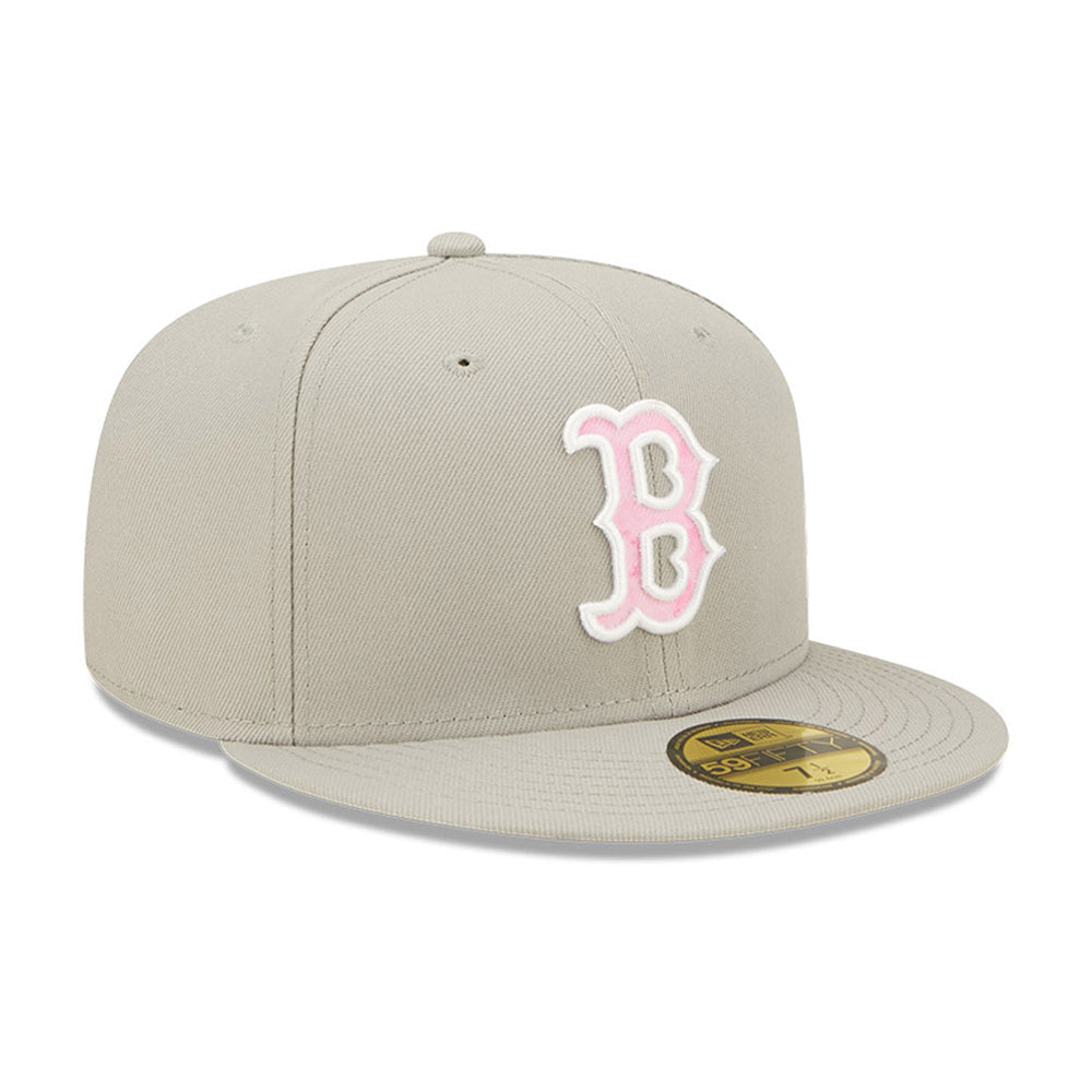 Boston Red Sox New Era Pink Bb Custom Side Patch 59FIFTY Fitted Hat, 7 1/4 / Pink