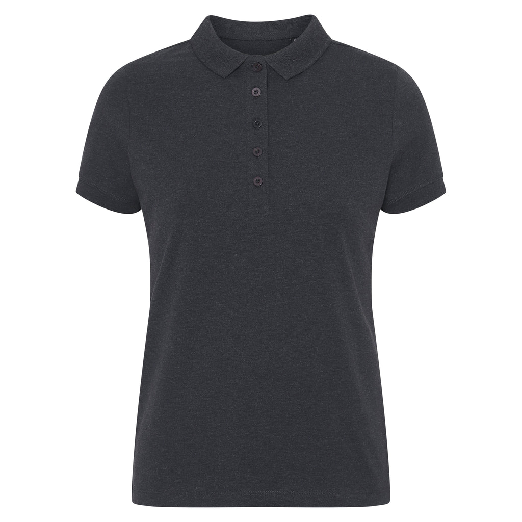 Blank - Lady Shape Polo - T-shirt -Heather Black