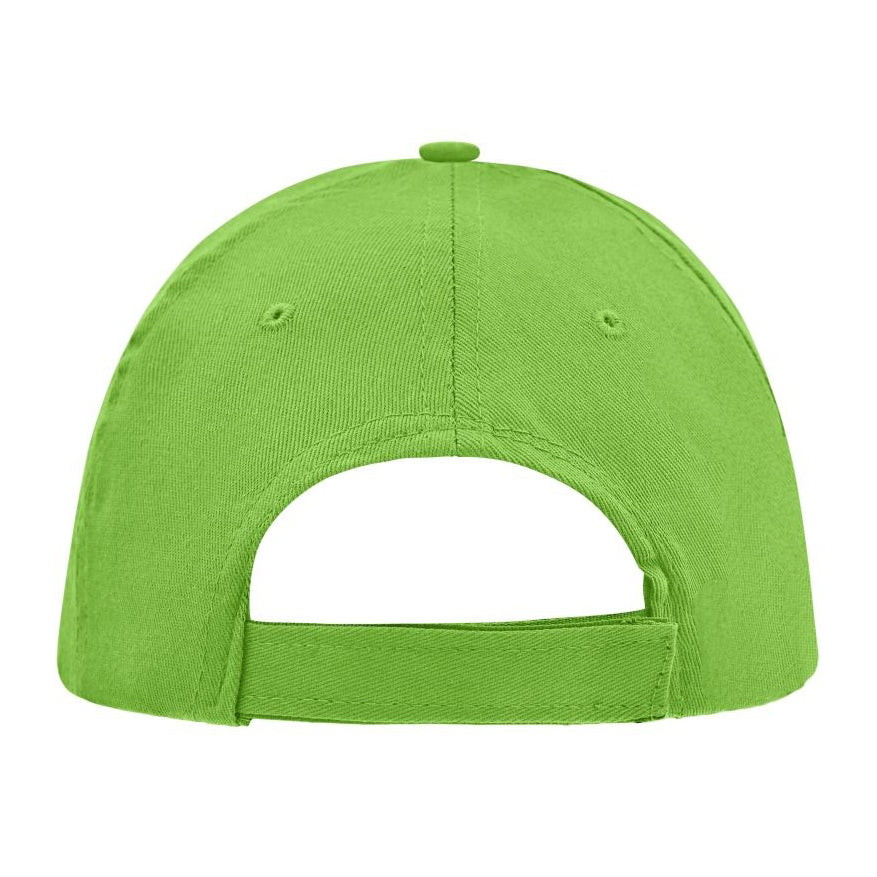 Myrtle Beach - 5 Panel Promo Sandwich Cap - Adjustable - Lime Green/White