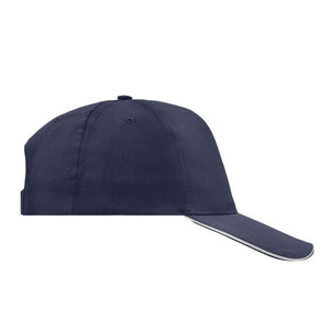 Myrtle Beach - 5 Panel Promo Sandwich Cap - Adjustable - Navy/White