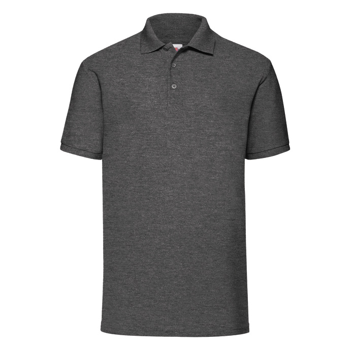 Fruit of the Loom - Piqué Polo - T–Shirt - Dark Heather Grey