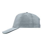 Myrtle Beach - 5 Panel Promo Sandwich Cap - Adjustable - Light Grey/Black