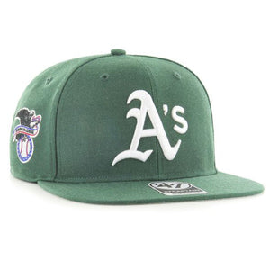 47 Brand - Oakland Athletics Sure Shot Captain - Snapback - Dark Green/White