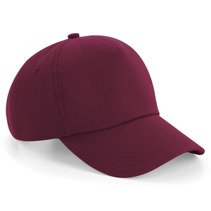 Beechfield - Authentic 5 Panel Cap - Adjustable - Burgundy