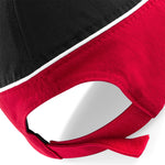 Beechfield - Teamwear Competetion Cap - Adjustable - Black/Classic Red/White