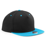 Beechfield - 5 Panel Contrast - Snapback - Black/Surf Blue