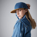 Beechfield - Suede Peak - Snapback - Denim Blue