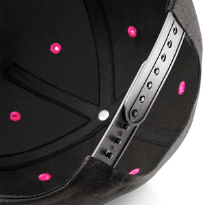 Beechfield - 5 Panel Contrast - Snapback - Black/Fuchsia