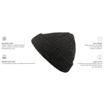 Atlantis - Docker Beanie - Docker - Black Melange