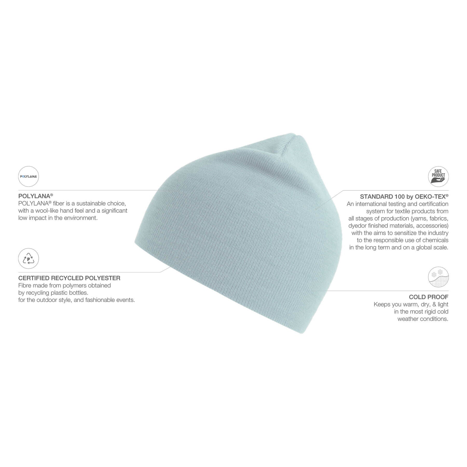 Atlantis - Holly - Beanie - Light Blue