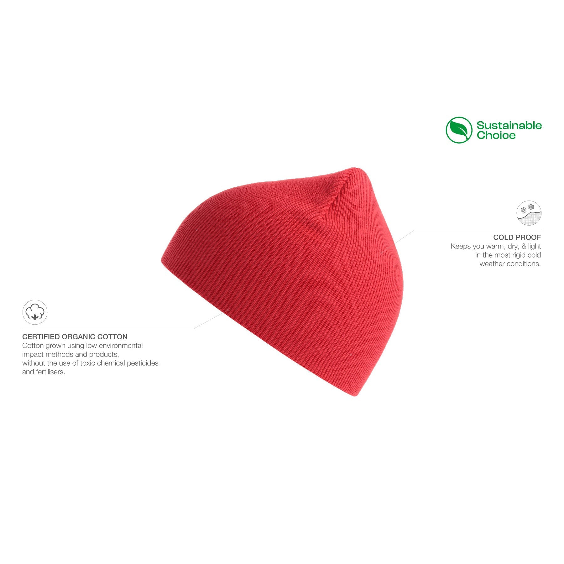 Atlantis - Yala Beanie - Huer - Red