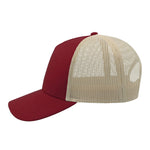 Atlantis - Rapper Cotton Cap - Trucker/Snapback - Burgundy/Stone