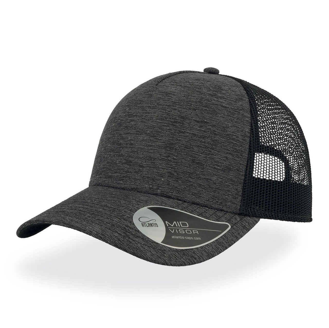 Atlantis - Rapper Melange Cap - Trucker/Snapback - Dark Grey