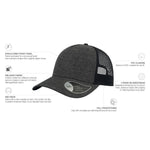 Atlantis - Rapper Melange Cap - Trucker/Snapback - Dark Grey