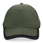 Beechfield - Teamwear Competetion Cap - Adjustable - Olive Green/Black