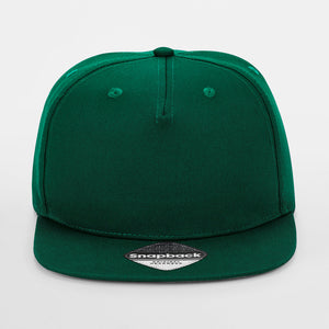 Beechfield - 5 Panel Rapper Cap - Snapback - Bottle Green