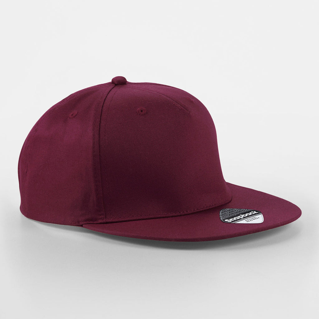 Beechfield - 5 Panel Rapper Cap - Snapback - Burgundy