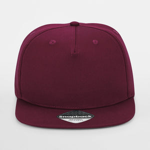 Beechfield - 5 Panel Rapper Cap - Snapback - Burgundy