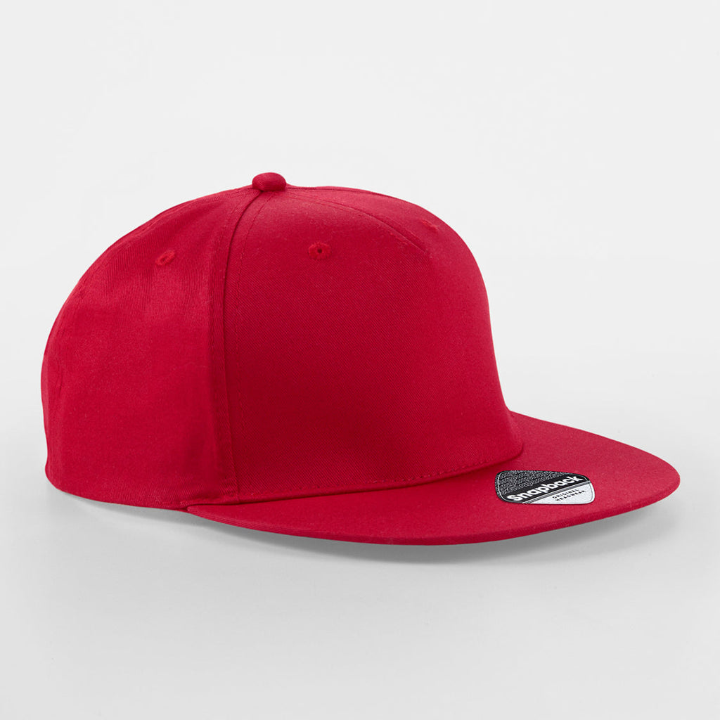 Beechfield - 5 Panel Rapper Cap - Snapback - Classic Red