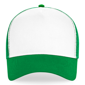 Beechfield - Trucker 5 Panel - Trucker/Snapback - Pure Green/White