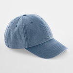 Beechfield - Low Profile Vintage Cap - Adjustable - Vintage Light Denim