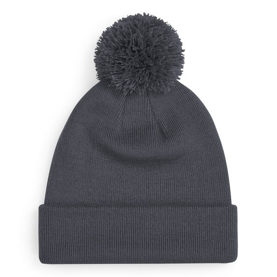 Beechfield - Original Pom Pom - Beanie - Graphite Grey