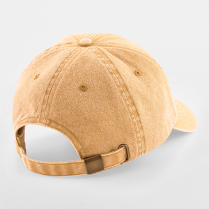 Beechfield - Low Profile Vintage Cap - Adjustable - Vintage Mustard