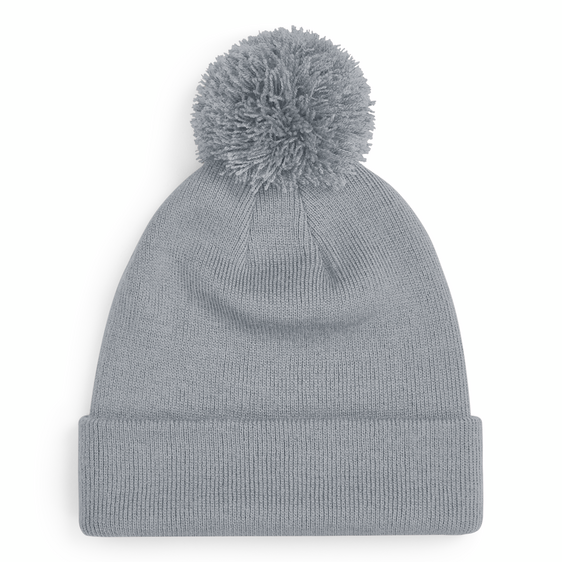 Beechfield - Original Pom Pom - Beanie - Light Grey