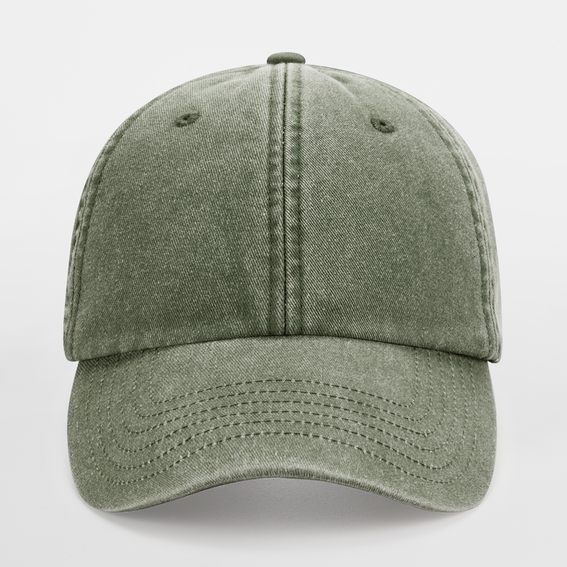 Beechfield - Low Profile Vintage Cap - Adjustable - Vintage Olive