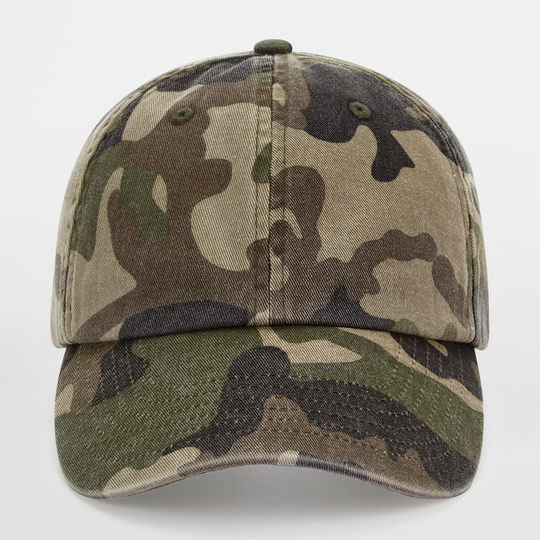 Beechfield - Low Profile Vintage Cap - Adjustable - Vintage Jungle Camo