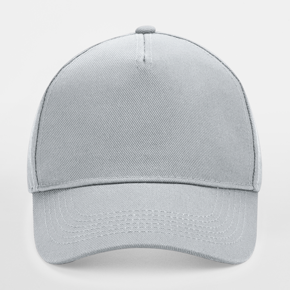 Beechfield - Ultimate 5 Panel Cap - Adjustable - Light Grey