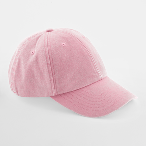 Beechfield - Low Profile Vintage Cap - Adjustable - Vintage Dusky Pink