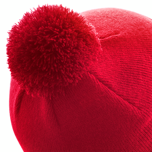 Beechfield - Original Pom Pom - Beanie - Classic Red