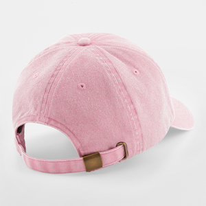 Beechfield - Low Profile Vintage Cap - Adjustable - Vintage Dusky Pink