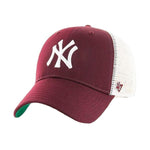 47 Brand - NY Yankees MVP Branson - Trucker/Snapback - Dark Maroon/White