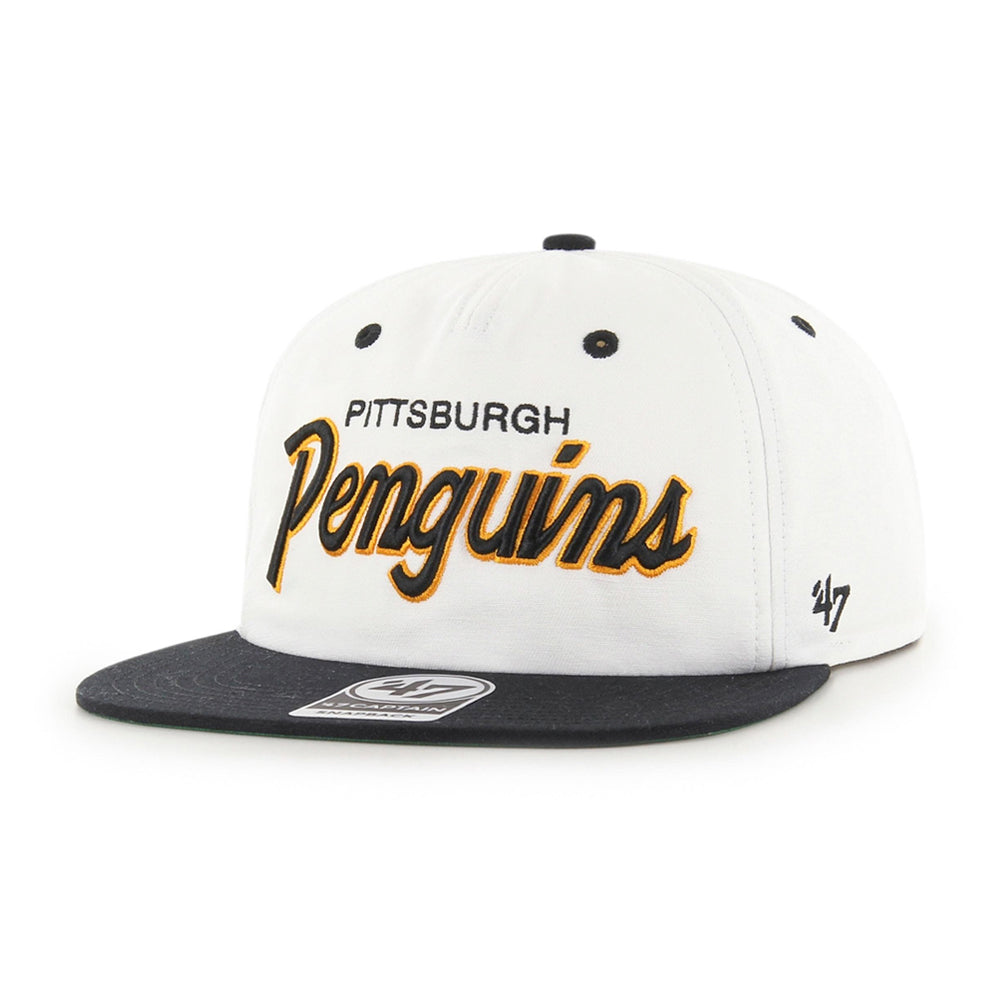 47 Brand - PIttsburgh Penguins HVIN Captain RT - Snapback - White/Black