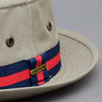 Stetson - Classic Band Pork Pie Cloth Hat - Fedora - Beige