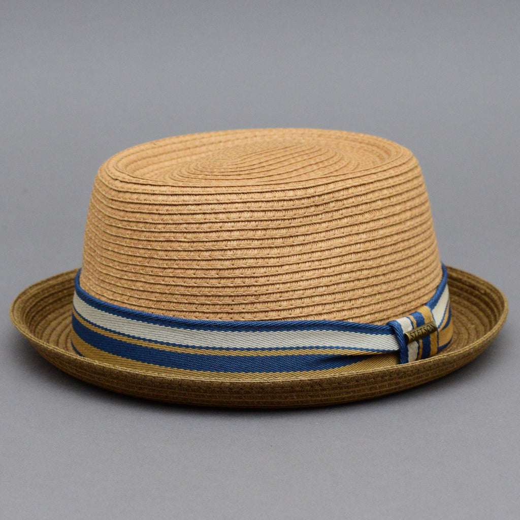 Stetson - Licano Toyo Pork Pie - Straw Hat - Brown