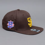 47 Brand San Diego Padres Sure Shot Captain Snapback Brown Yellow B-SRS21WBP-BWA