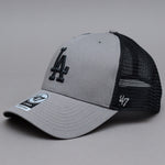 47 Brand MLB LA Dodgers MVP Ballpark Trucker Snapback Dark Grey Black  B-BLMSH12GWP-DY