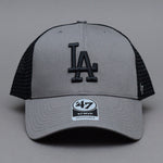 47 Brand MLB LA Dodgers MVP Ballpark Trucker Snapback Dark Grey Black  B-BLMSH12GWP-DY