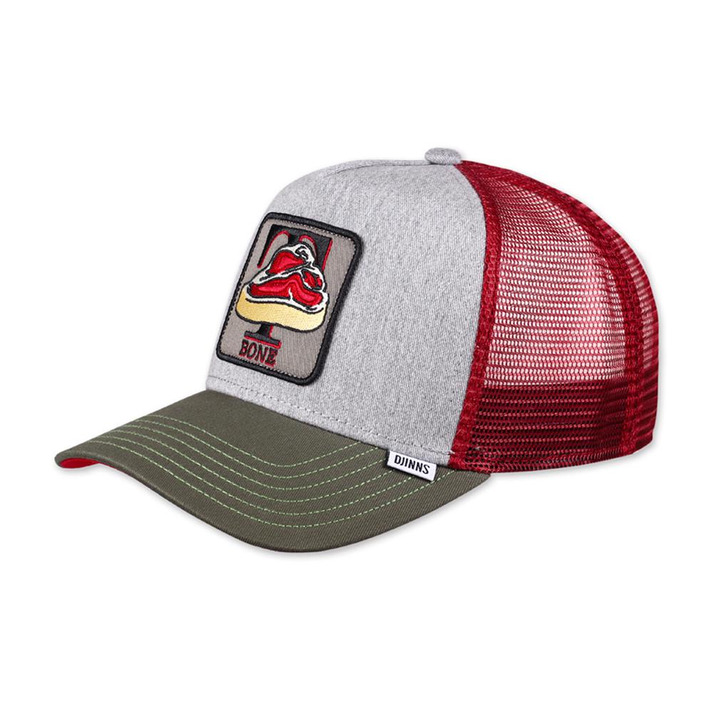 Djinns - HTF Food T Bone - Trucker/Snapback - Grey/Olive/Red