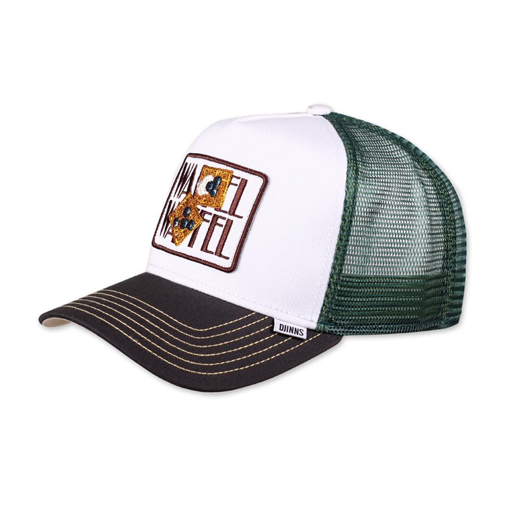 Djinns - HTF Food Waffel - Trucker/Snapback - White/Navy/Green