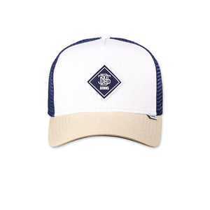 Djinns - HTF P Seersucker - Trucker/Snapback - Off White/Beige/Navy