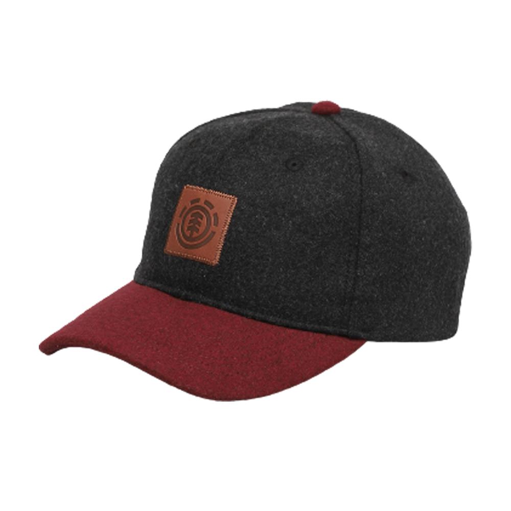 Element - Treelogo Cap - Snapback - Off Black/Maroon