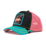 Goorin Bros - Flamingoals - Trucker/Snapback - Black/Turquoise/Pink