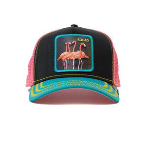 Goorin Bros - Flamingoals - Trucker/Snapback - Black/Turquoise/Pink