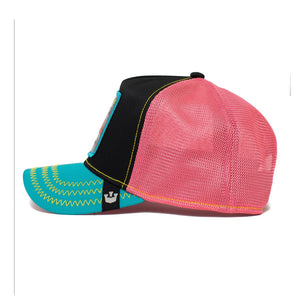 Goorin Bros - Flamingoals - Trucker/Snapback - Black/Turquoise/Pink